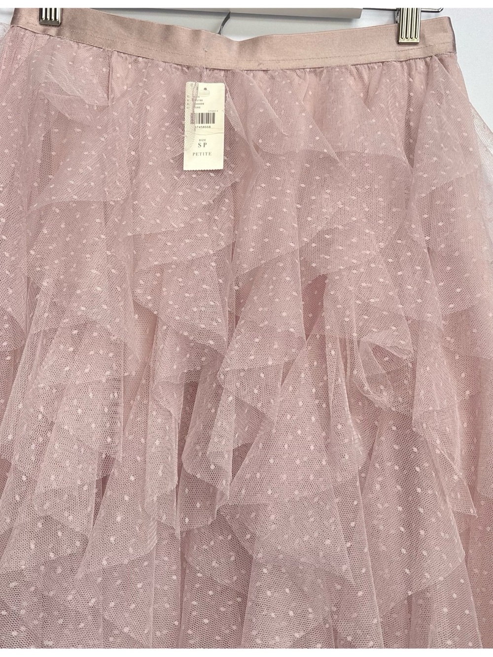 NWT Anthropologie The Cheri Ruffled Tulle Midi Skirt, S Petite - Picture 11 of 13